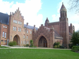 Quarr Abbey, renamed Northwood Abbey in THE BOATHOUSE MURDERSy